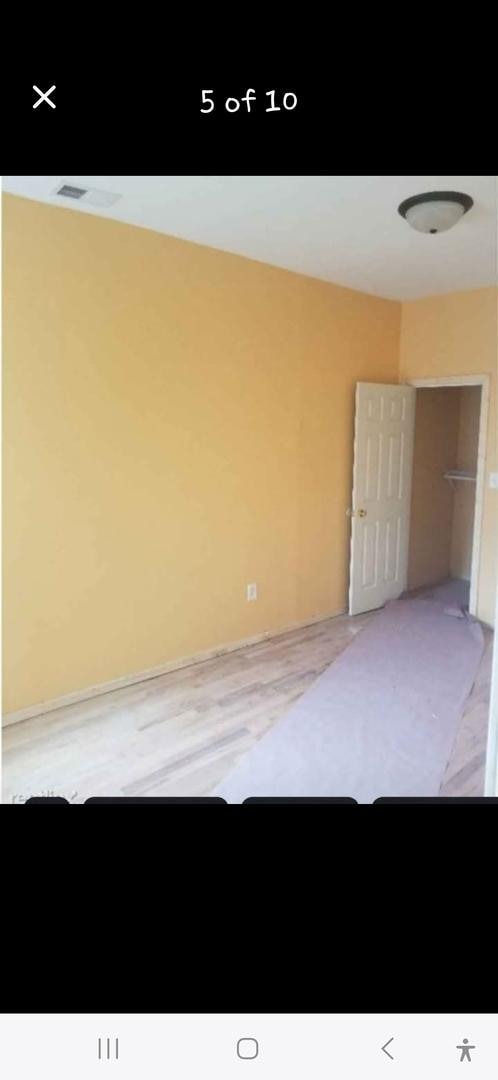 view of spare room