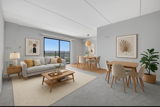 6340 Americana Dr Unit 1213, Willowbrook, IL 60527 - carpeted living room with baseboards
