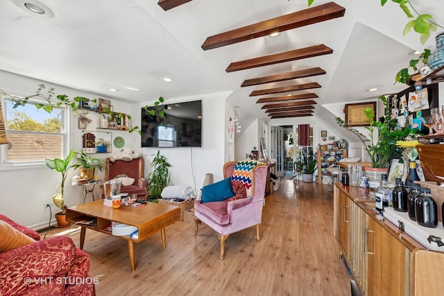 1943 N Whipple St, Chicago, IL 60647 - living area featuring light wood-style flooring and recessed lighting