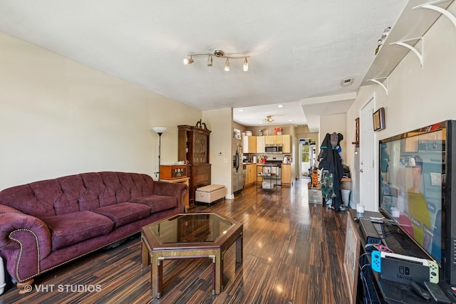1943 N Whipple St, Chicago, IL 60647 - living room featuring dark wood-type flooring