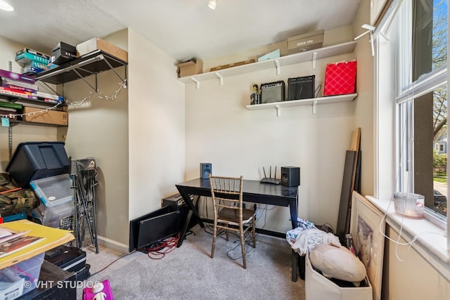 1943 N Whipple St, Chicago, IL 60647 - carpeted home office featuring baseboards
