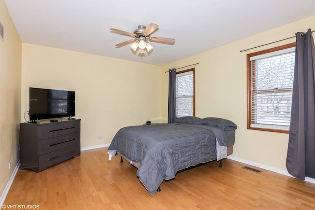 3209 Charlemagne Ln, Saint Charles, IL 60174 - bedroom featuring light wood-style floors, baseboards, and ceiling fan