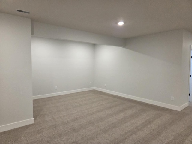 2477 Stanfield Ln, Normal, IL 61761 - carpeted spare room featuring baseboards, visible vents, and recessed lighting