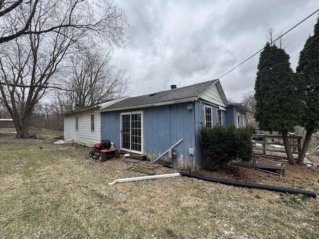 view of back of property
