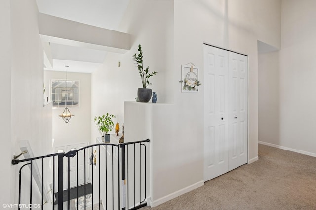 639 Concord Way, Prospect Heights, IL 60070 - hallway featuring baseboards and carpet