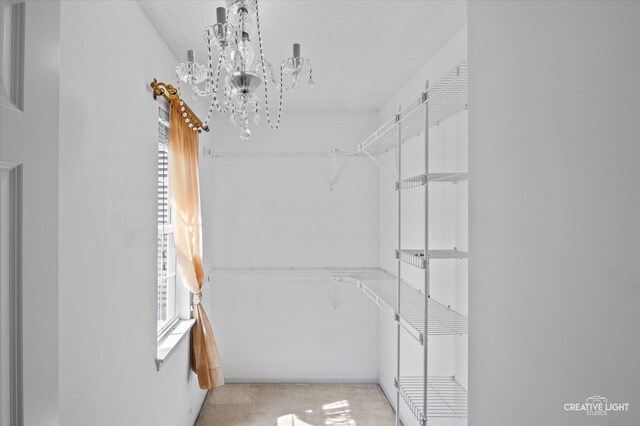 2823 White Thorn Cir, Naperville, IL 60564 - spacious closet featuring a chandelier