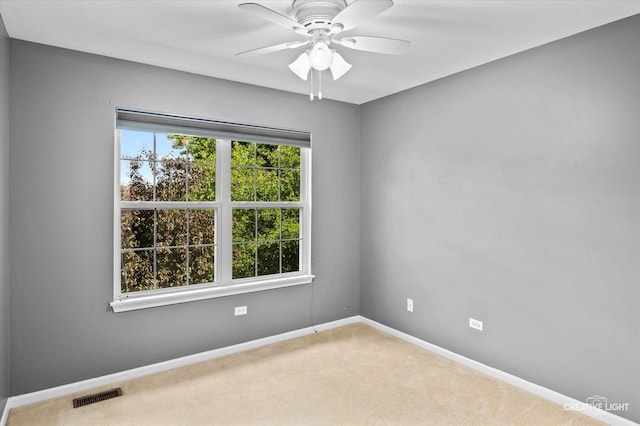 2823 White Thorn Cir, Naperville, IL 60564 - unfurnished room with a ceiling fan, baseboards, and carpet