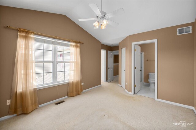 2823 White Thorn Cir, Naperville, IL 60564 - unfurnished bedroom featuring carpet flooring, vaulted ceiling, baseboards, and ensuite bathroom