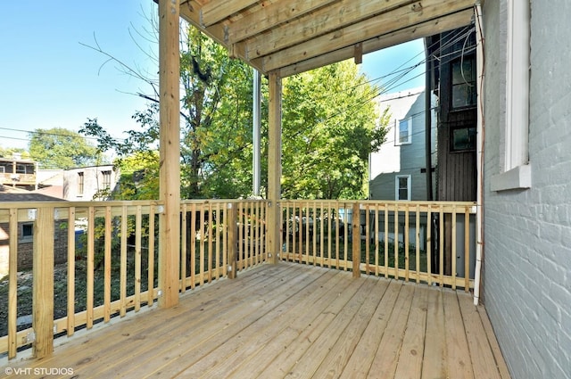 view of wooden terrace
