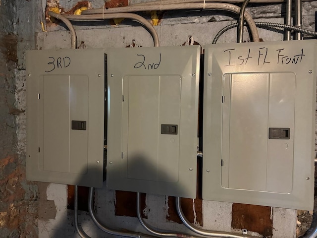 utility room featuring electric panel