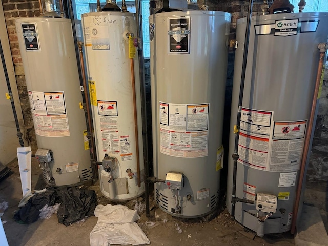 utilities with gas water heater