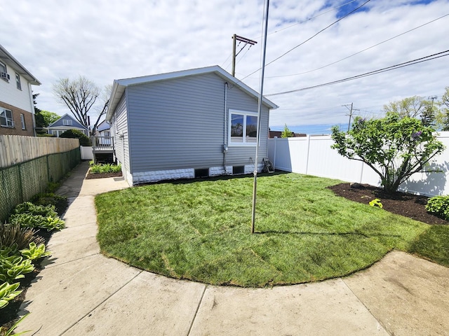 4147 Prairie St, Schiller Park, IL 60176 - exterior space with a yard and a fenced backyard
