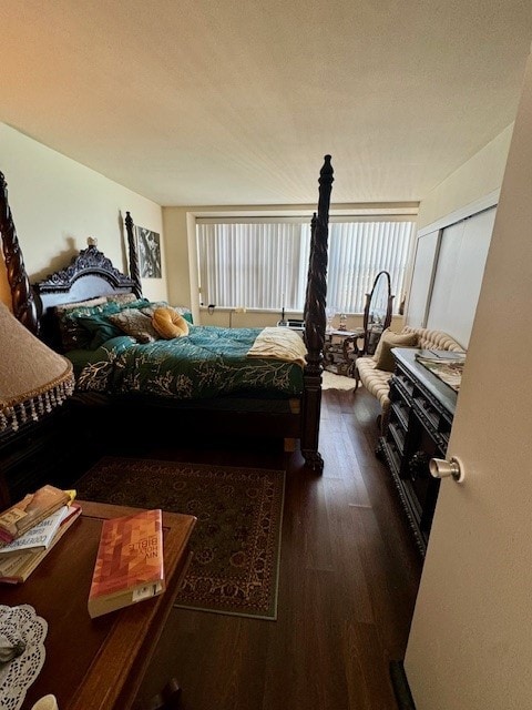 1150 N Lake Shore Dr Unit 17G, Chicago, IL 60611 - bedroom with dark wood-style floors
