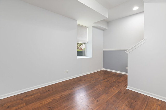 3576 Gabrielle Ln, Aurora, IL 60504 - basement featuring wood finished floors, baseboards, and recessed lighting
