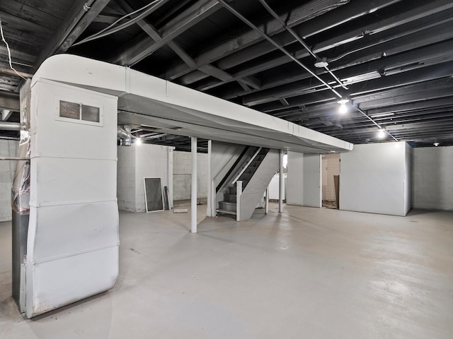 339 Clyde Ave, Calumet City, IL 60409 - finished below grade area featuring stairs and visible vents