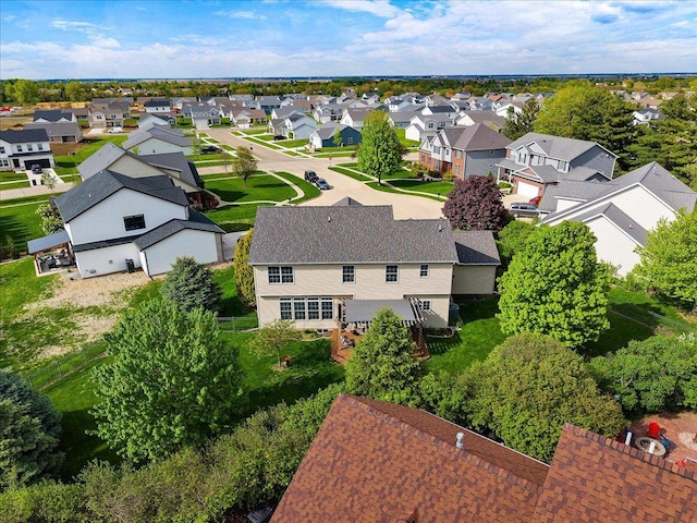 bird's eye view featuring a residential view