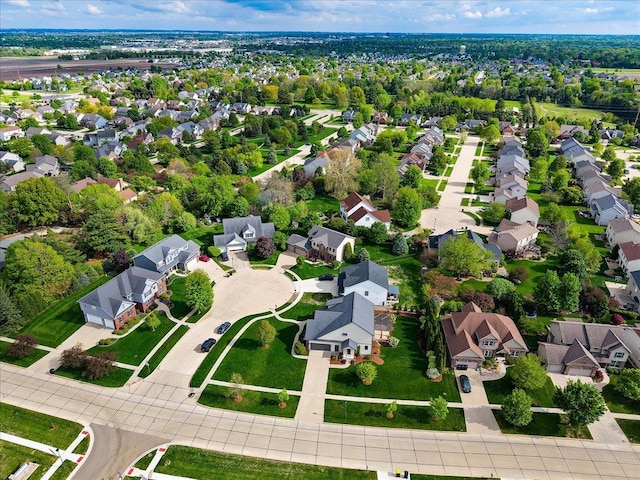 drone / aerial view featuring a residential view