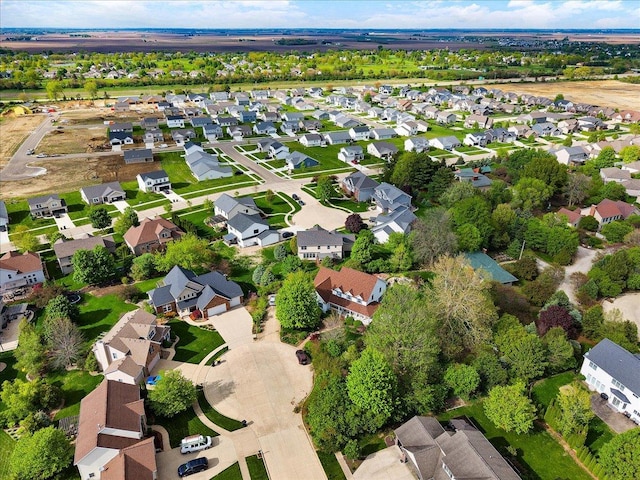drone / aerial view featuring a residential view