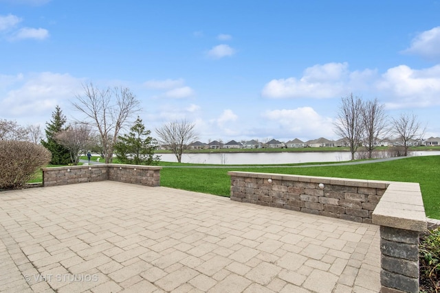 3607 Greystone Ave, Naperville, IL 60564 - view of patio / terrace featuring a residential view and a water view