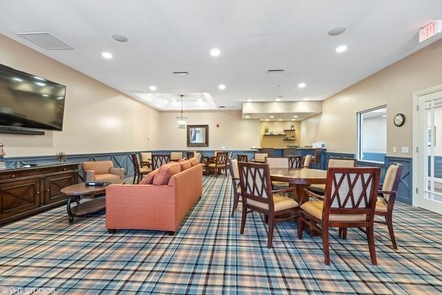 3607 Greystone Ave, Naperville, IL 60564 - carpeted dining area featuring recessed lighting, visible vents, and a wainscoted wall