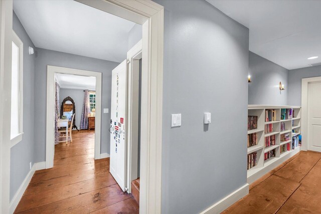 2066 County Road 125 E, Mahomet, IL 61853 - corridor featuring wood-type flooring and baseboards
