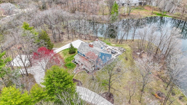 2066 County Road 125 E, Mahomet, IL 61853 - birds eye view of property with a water view