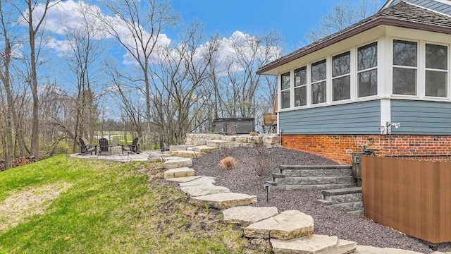 2066 County Road 125 E, Mahomet, IL 61853 - view of yard with a patio area