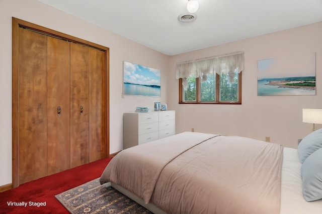 5815 E S Prairie Dr, Morris, IL 60450 - bedroom with carpet flooring and a closet
