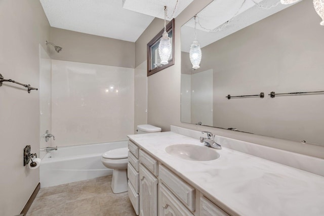 5815 E S Prairie Dr, Morris, IL 60450 - full bath with toilet, vanity, shower / tub combination, and tile patterned floors