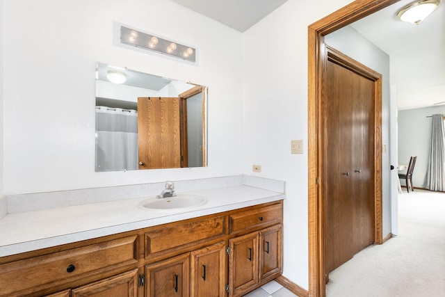 bathroom with vanity