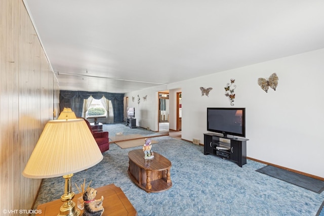 605 Saginaw Ave, Calumet City, IL 60409 - living room with carpet floors and baseboards