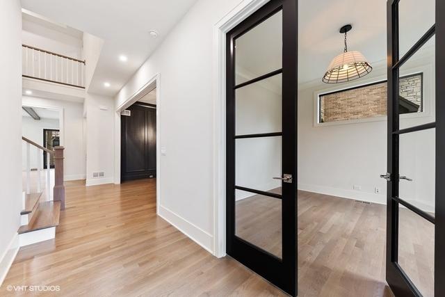 260 E Grantley Ave, Elmhurst, IL 60126 - hall featuring baseboards, recessed lighting, wood finished floors, and french doors