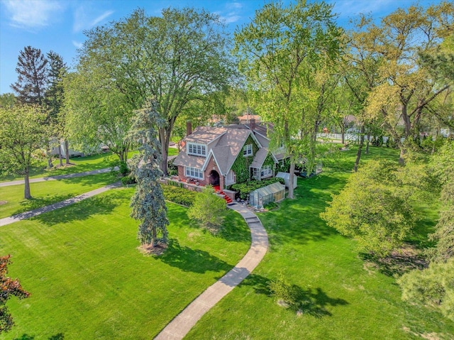 view from above of property