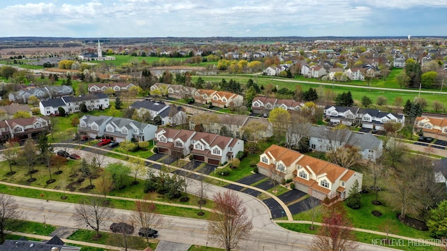 bird's eye view featuring a residential view