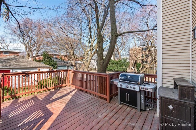 623 Oakton St, Evanston, IL 60202 - deck featuring area for grilling