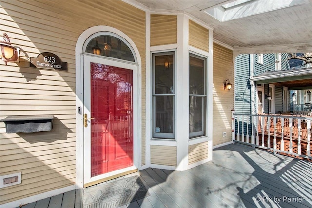623 Oakton St, Evanston, IL 60202 - view of exterior entry with covered porch