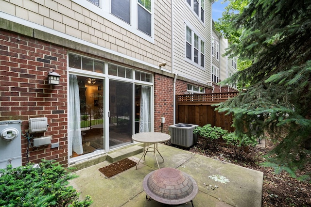 507 Grove Ln Unit H, Forest Park, IL 60130 - view of patio / terrace with central air condition unit and fence