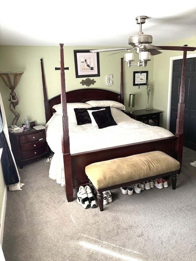 bedroom featuring carpet