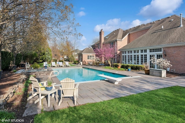 pool featuring a patio