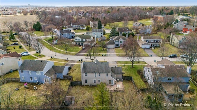 drone / aerial view featuring a residential view