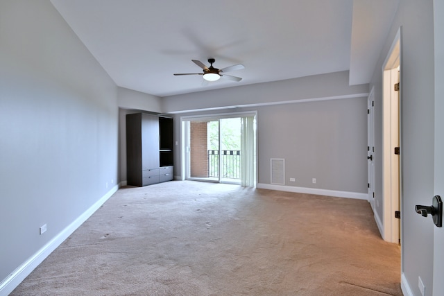 7420 W Lawrence Ave Unit 402, Harwood Heights, IL 60706 - unfurnished room featuring carpet, ceiling fan, and baseboards