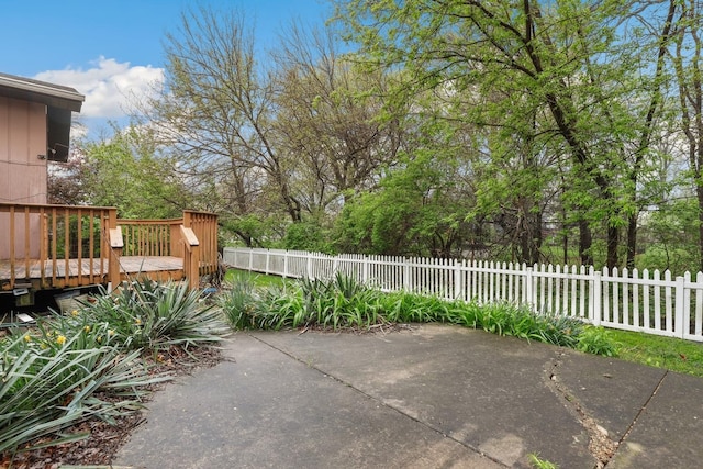 407 Brad Ct, Naperville, IL 60565 - view of patio / terrace featuring fence and a deck