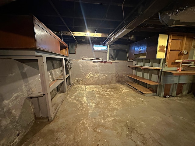view of basement