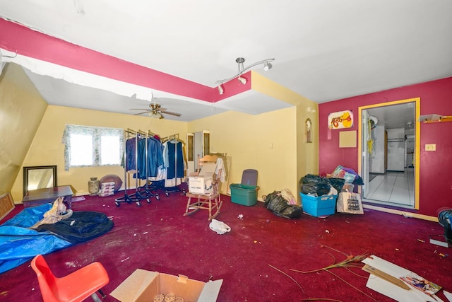 3917 Sunset Ave, Markham, IL 60428 - interior space with a ceiling fan