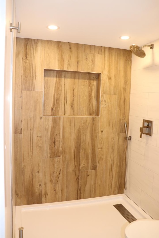 3418 N Nordica Ave, Chicago, IL 60634 - full bathroom with recessed lighting and walk in shower