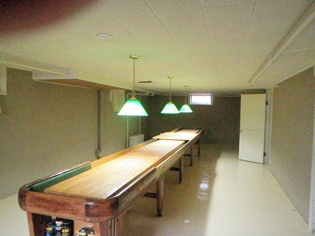 810 13th Ave, Mendota, IL 61342 - game room with concrete floors and billiards table