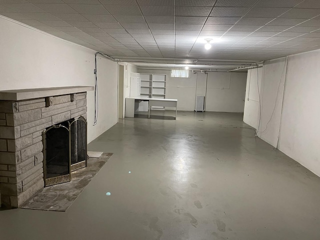 810 13th Ave, Mendota, IL 61342 - finished basement with radiator and a fireplace