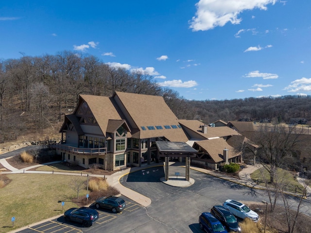 16 Oak Glen Dr, Galena, IL 61036 - aerial view with a view of trees