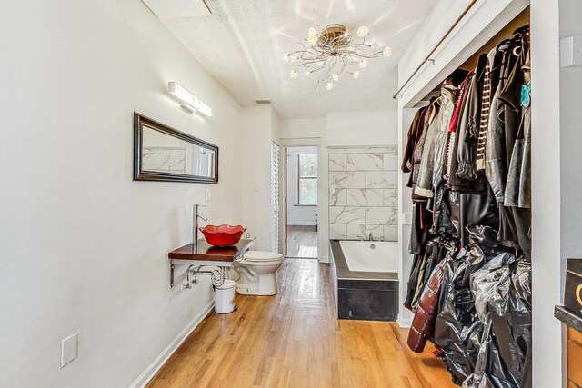 4364 S Oakenwald Ave, Chicago, IL 60653 - spacious closet with a notable chandelier and light wood-style floors