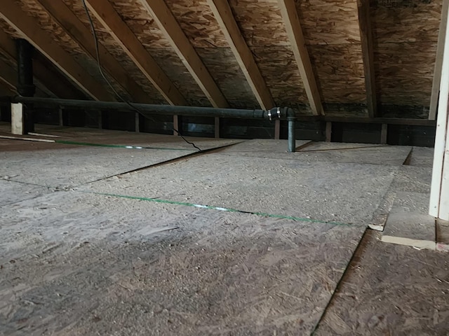 view of attic